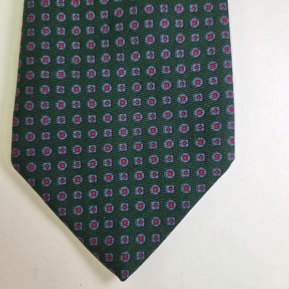 Vintage Reis Green Repp Stripe Tie for Dayton’s Northbriar Shop 4"x56.5" - Picture 2 of 10